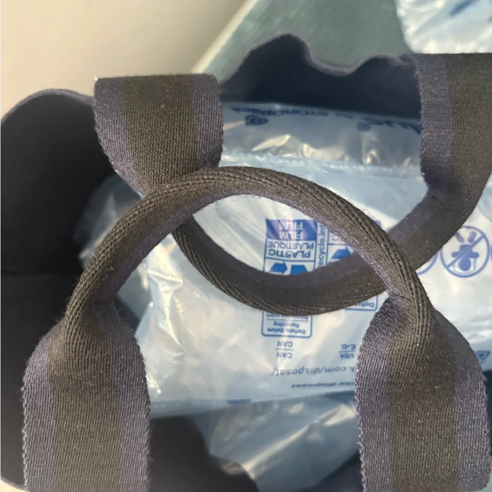 Hermes Navy Blue Canvas tote Bag💙🖤💙🖤